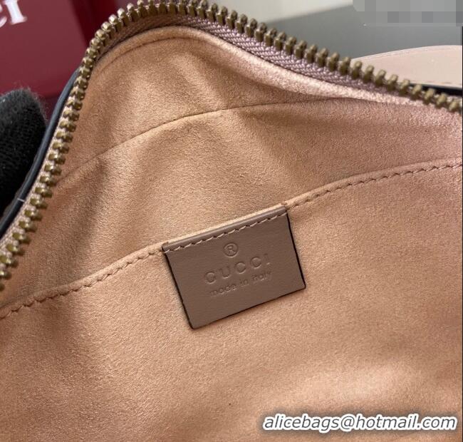 Luxury Cheap Gucci GG Marmont Leather Mini Camera Bag 448065 Dusty Beige 2025