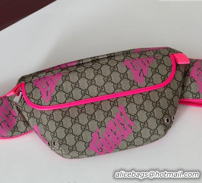 Best Price Gucci GG Canvas Belt Bag in Printed 834963 Beige/Bright Pink 2025