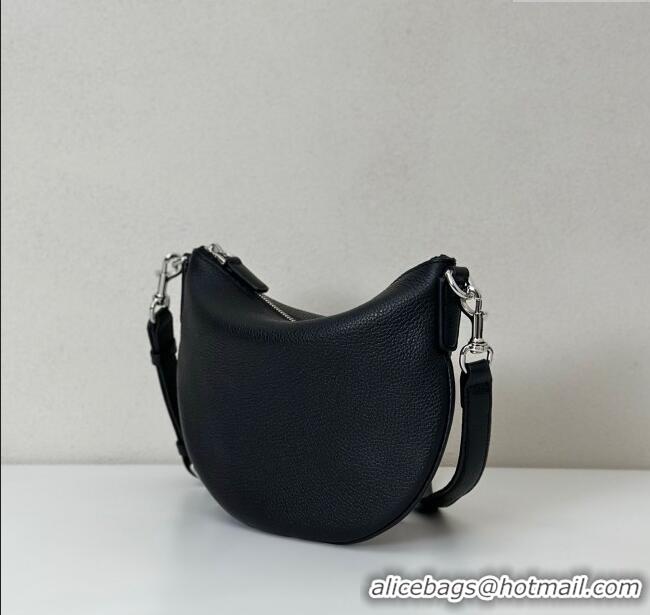 Specials Cheap Gucci Mens B small shoulder bag in grainy leather 824529 Black 2025