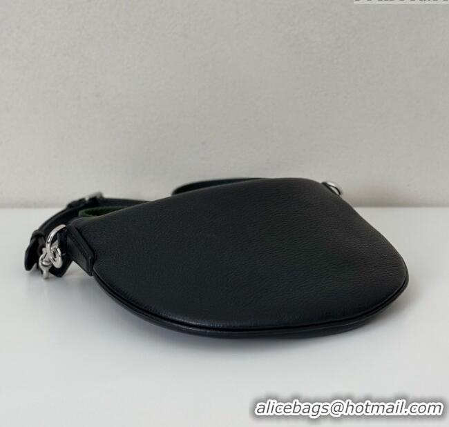 Specials Cheap Gucci Mens B small shoulder bag in grainy leather 824529 Black 2025