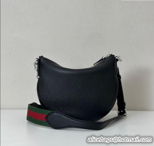 Specials Cheap Gucci Mens B small shoulder bag in grainy leather 824529 Black 2025