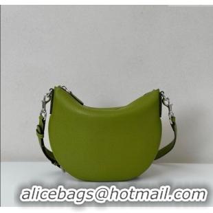 Best Product Gucci Men's B small shoulder bag in grainy leather 824529 Green 2025