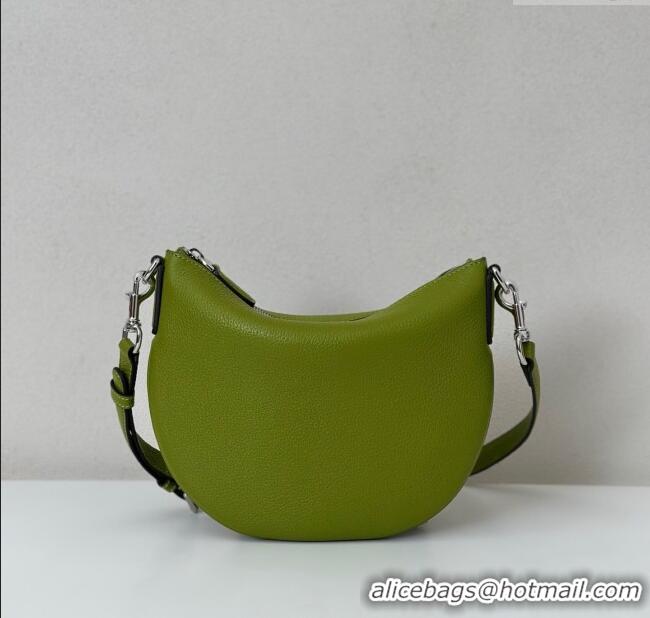 Best Product Gucci Men's B small shoulder bag in grainy leather 824529 Green 2025
