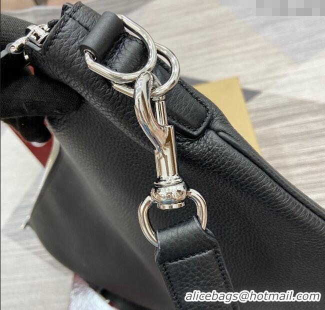 Top Design Gucci Mens B Large shoulder bag in grainy leather 800194 Black 2025