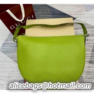 Popular Style Gucci Mens B Large shoulder bag in grainy leather 800194 Green 2025