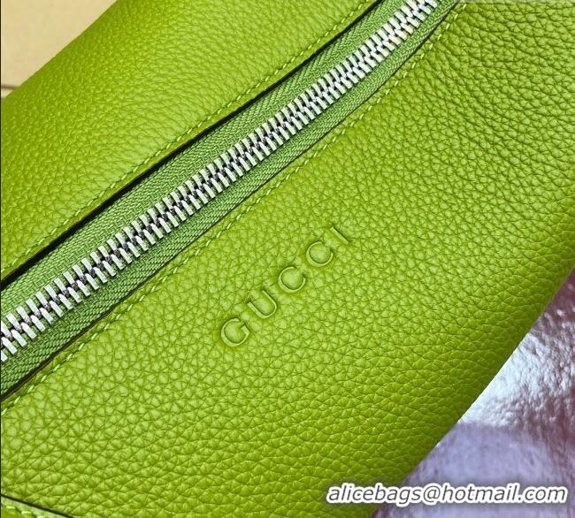 Popular Style Gucci Mens B Large shoulder bag in grainy leather 800194 Green 2025
