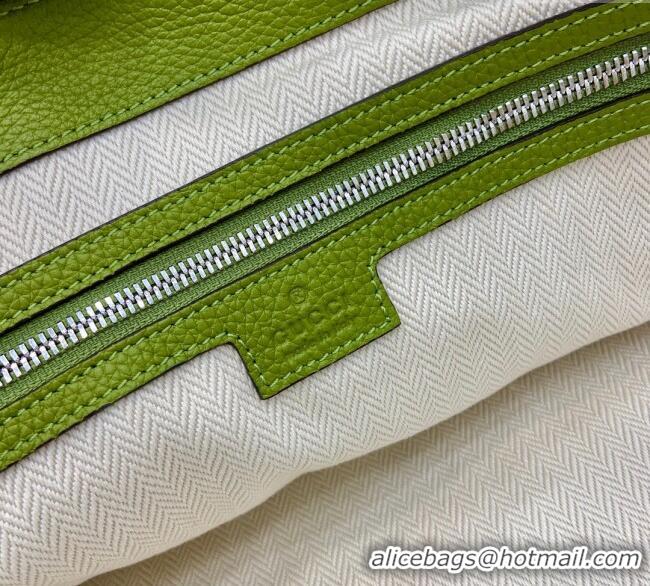 Popular Style Gucci Mens B Large shoulder bag in grainy leather 800194 Green 2025