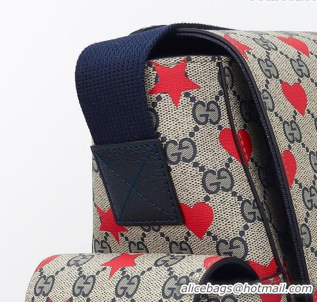 Buy Classic Gucci Large changing bag in Allover stars and hearts print GG Canvas 811491 2025