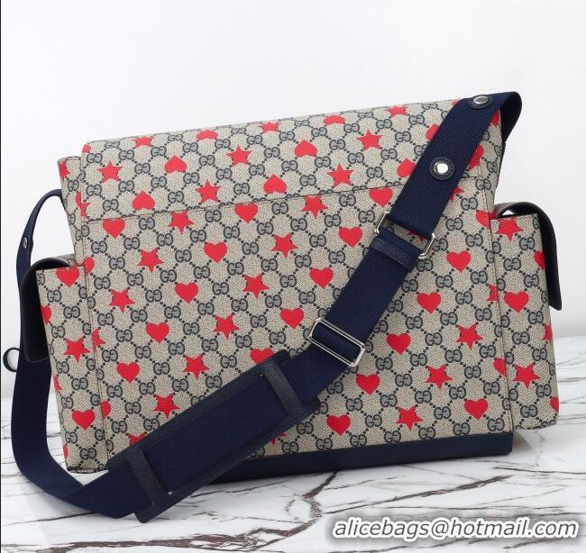Buy Classic Gucci Large changing bag in Allover stars and hearts print GG Canvas 811491 2025