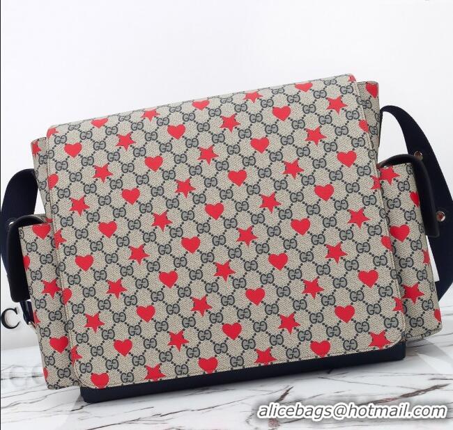 Buy Classic Gucci Large changing bag in Allover stars and hearts print GG Canvas 811491 2025