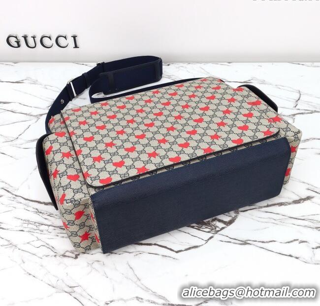 Buy Classic Gucci Large changing bag in Allover stars and hearts print GG Canvas 811491 2025