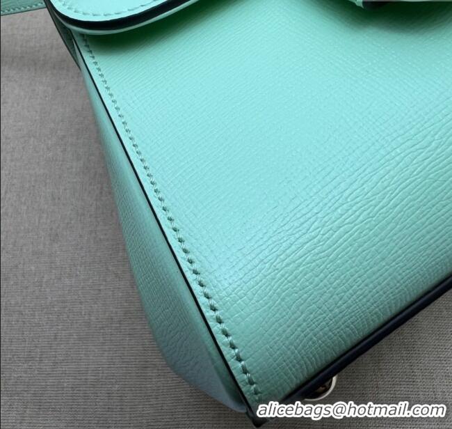 Best Quality Gucci Horsebit 1955 Leather Small Top Handle Bag 703848 Mint Green 2025