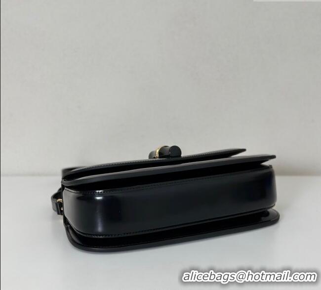 Most Popular Gucci Leather Bamboo Diva medium bag 827750 Black 2025
