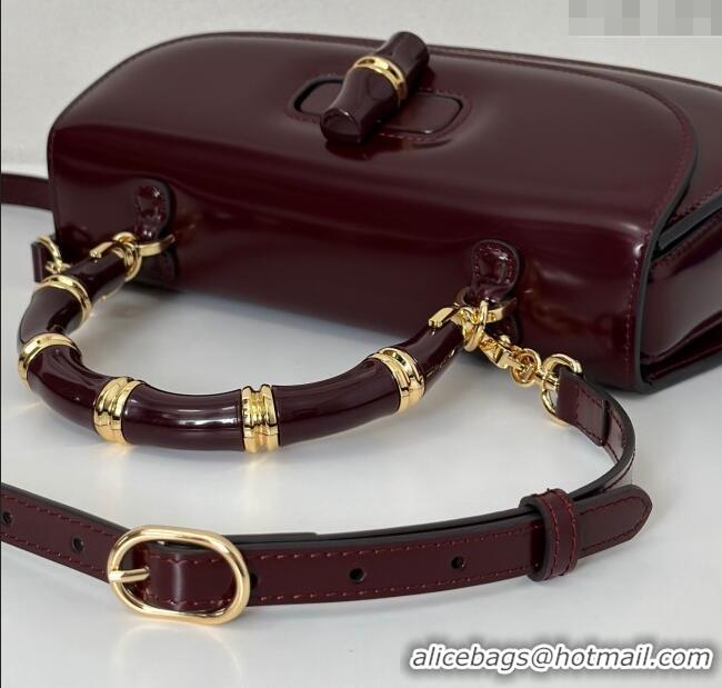 Big Discount Gucci Leather Bamboo Diva medium bag 827750 Ancora Red 2025
