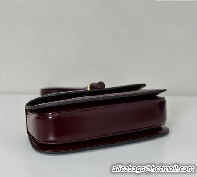 Big Discount Gucci Leather Bamboo Diva medium bag 827750 Ancora Red 2025