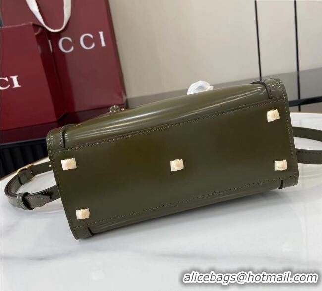 Trendy Design Gucci Diana Leather small tote bag 832936 Forest Green 2025