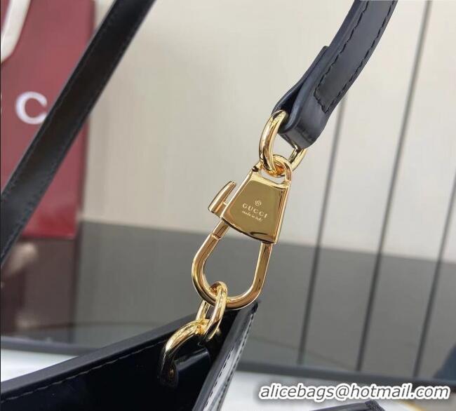 Luxury Discount Gucci Diana Leather small tote bag 832936 Black 2025
