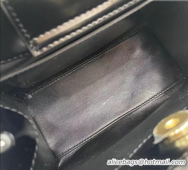 Luxury Discount Gucci Diana Leather small tote bag 832936 Black 2025