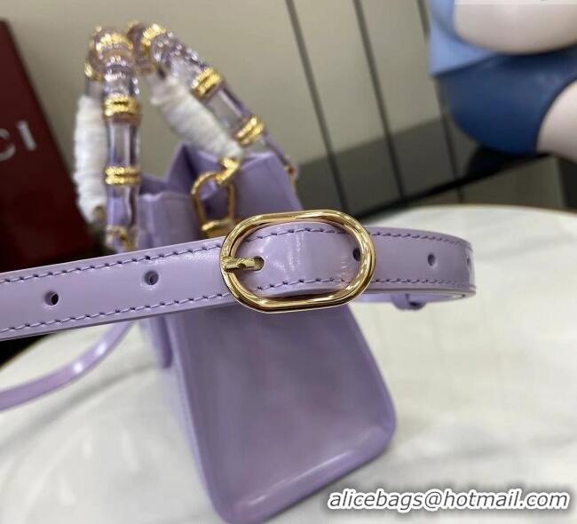 Shop Cheap Gucci Diana Leather small tote bag 832936 Lilac Purple 2025