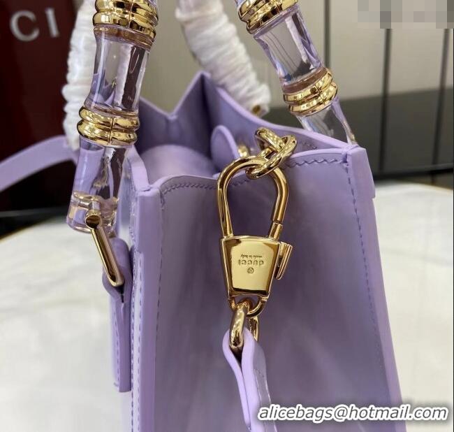 Shop Cheap Gucci Diana Leather small tote bag 832936 Lilac Purple 2025