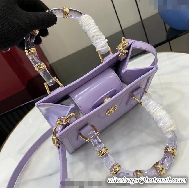 Shop Cheap Gucci Diana Leather small tote bag 832936 Lilac Purple 2025