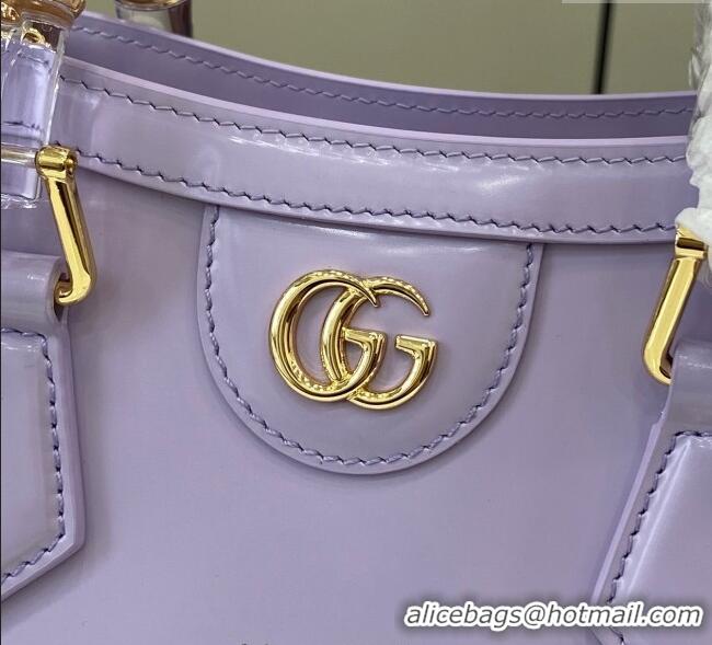 Shop Cheap Gucci Diana Leather small tote bag 832936 Lilac Purple 2025