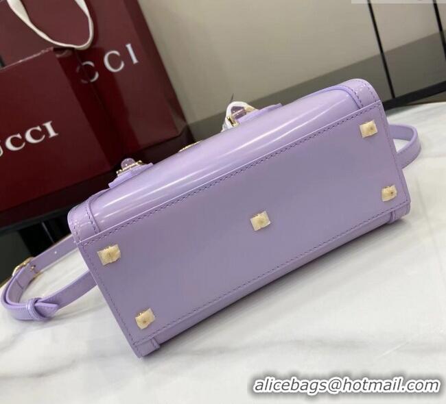 Shop Cheap Gucci Diana Leather small tote bag 832936 Lilac Purple 2025