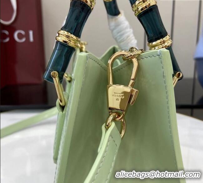 Good Taste Gucci Diana Leather small tote bag 832936 Light Green 2025