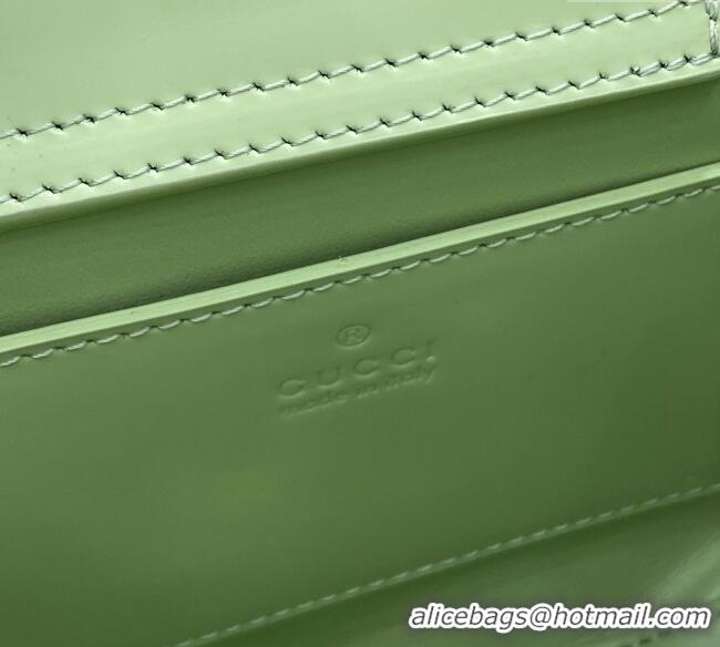 Good Taste Gucci Diana Leather small tote bag 832936 Light Green 2025