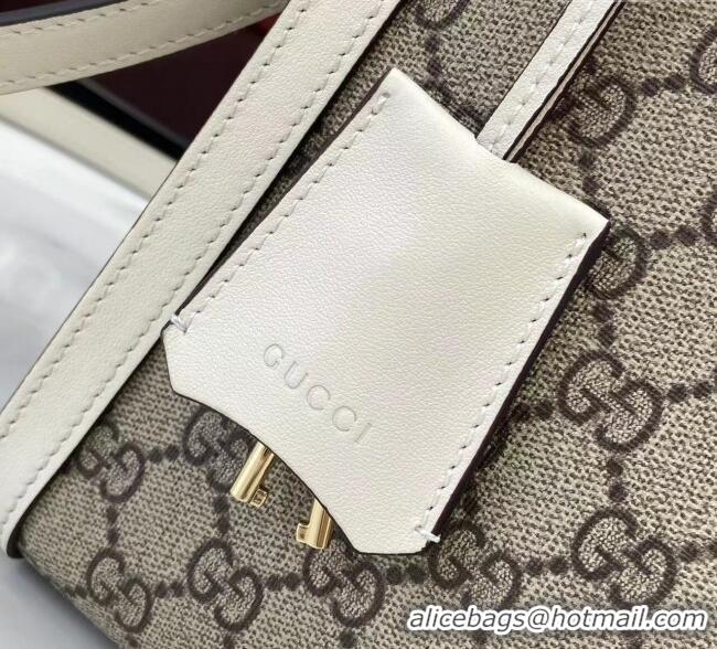 Promotional Gucci Padlock GG Canvas Large Handbag 838991 White 2025