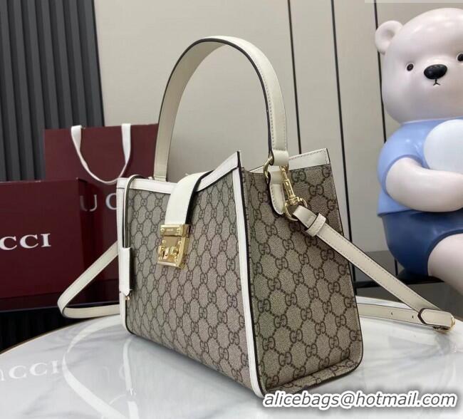 Promotional Gucci Padlock GG Canvas Large Handbag 838991 White 2025