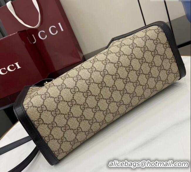 Top Grade Gucci Padlock GG Canvas Large Handbag 838991 Black 2025