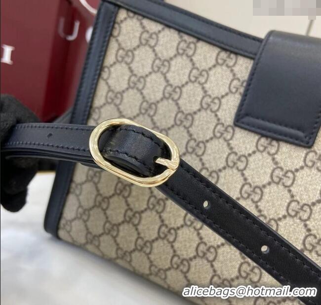 Top Grade Gucci Padlock GG Canvas Large Handbag 838991 Black 2025