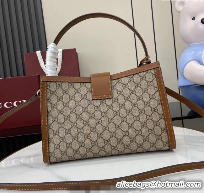 Luxury Discount Gucci Padlock GG Canvas Large Handbag 838991 Brown 2025