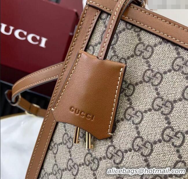 Luxury Discount Gucci Padlock GG Canvas Large Handbag 838991 Brown 2025