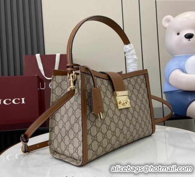 Luxury Discount Gucci Padlock GG Canvas Large Handbag 838991 Brown 2025