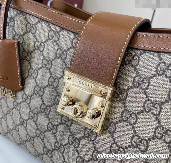 Luxury Discount Gucci Padlock GG Canvas Large Handbag 838991 Brown 2025