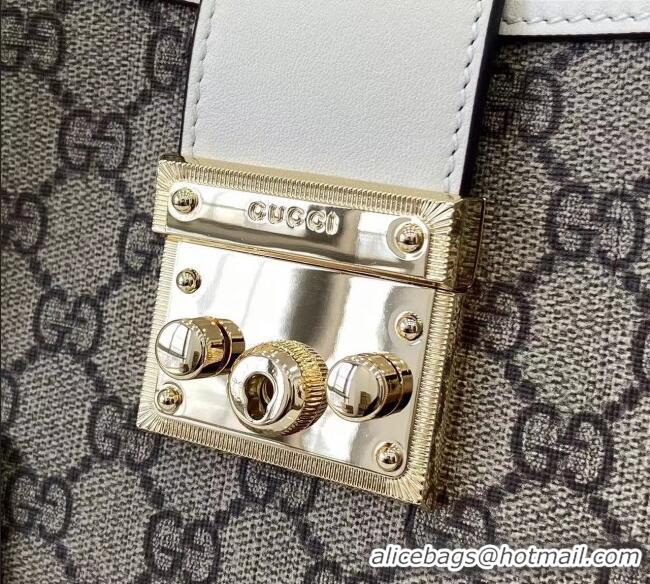 Shop Discount Gucci Padlock GG Canvas Medium Handbag 838992 White 2025
