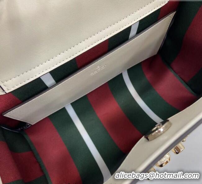 Shop Discount Gucci Padlock GG Canvas Medium Handbag 838992 White 2025