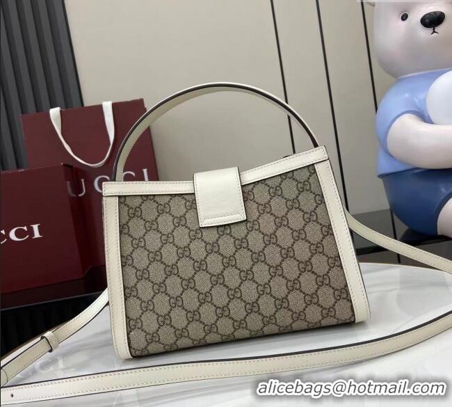 Shop Discount Gucci Padlock GG Canvas Medium Handbag 838992 White 2025