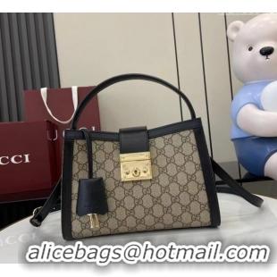 Unique Grade Gucci Padlock GG Canvas Medium Handbag 838992 Black 2025