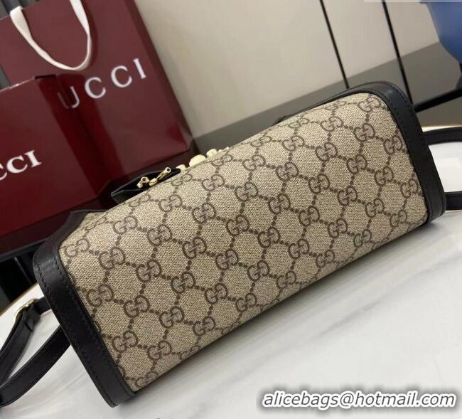 Unique Grade Gucci Padlock GG Canvas Medium Handbag 838992 Black 2025