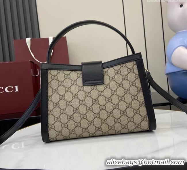 Unique Grade Gucci Padlock GG Canvas Medium Handbag 838992 Black 2025