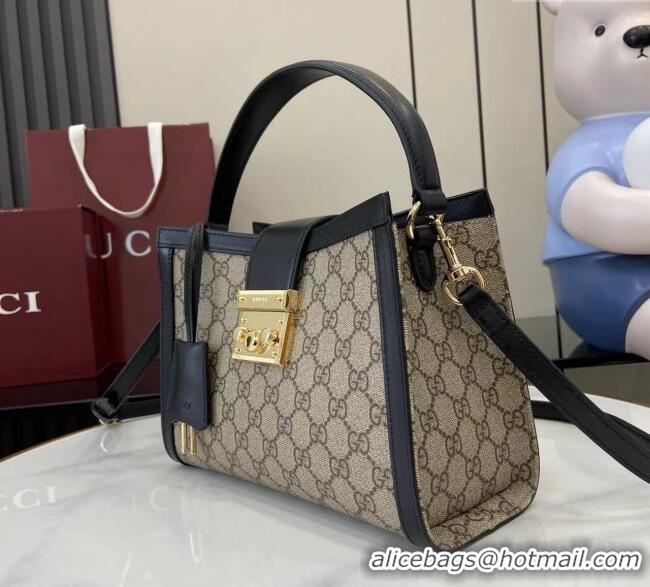 Unique Grade Gucci Padlock GG Canvas Medium Handbag 838992 Black 2025