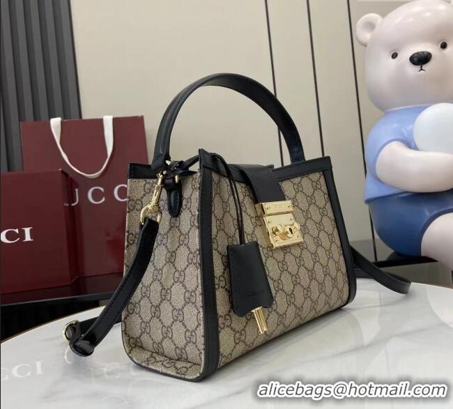 Unique Grade Gucci Padlock GG Canvas Medium Handbag 838992 Black 2025