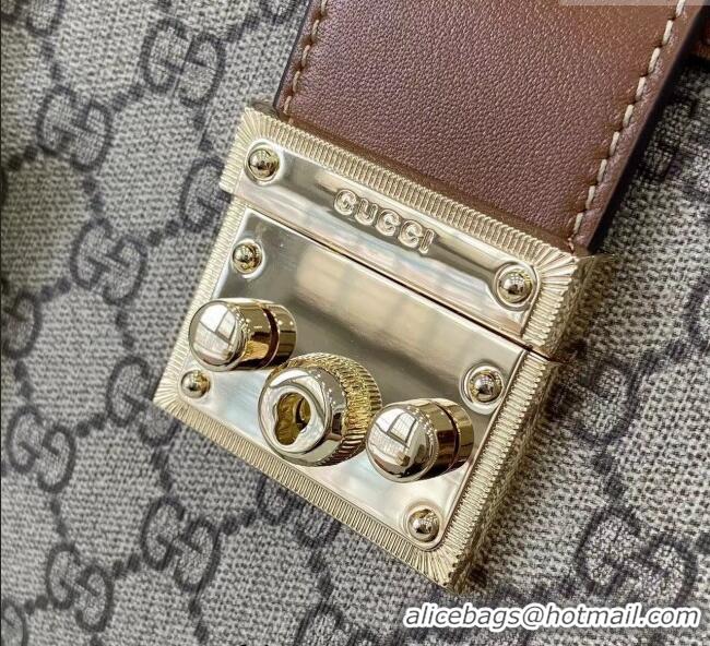 Buy Fashionable Gucci Padlock GG Canvas Medium Handbag 838992 Brown 2025