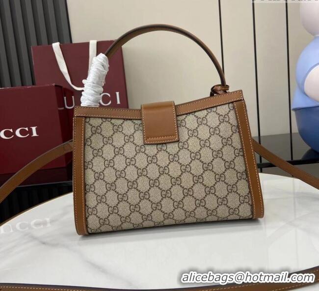 Buy Fashionable Gucci Padlock GG Canvas Medium Handbag 838992 Brown 2025