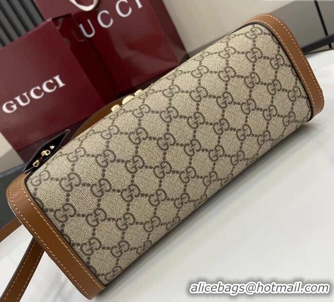 Buy Fashionable Gucci Padlock GG Canvas Medium Handbag 838992 Brown 2025