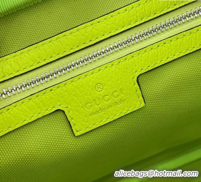 Buy Classic Gucci Mens GG Monogram Medium crossbody bag with print 839380 Beige/Acid Green 2025