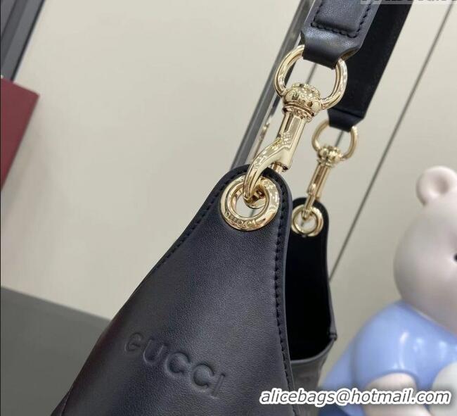 Original Cheap Gucci B medium shoulder bag in GG Leather 834981 Black 2025